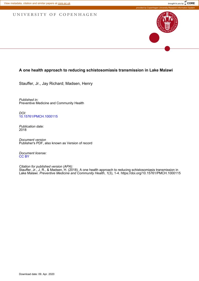 T3-COHESA-A-One-Health-Approach-to-Reducing-Schistosomiasis-Transmission-in-Lake-Malawi-Madsen-2018_p_h01